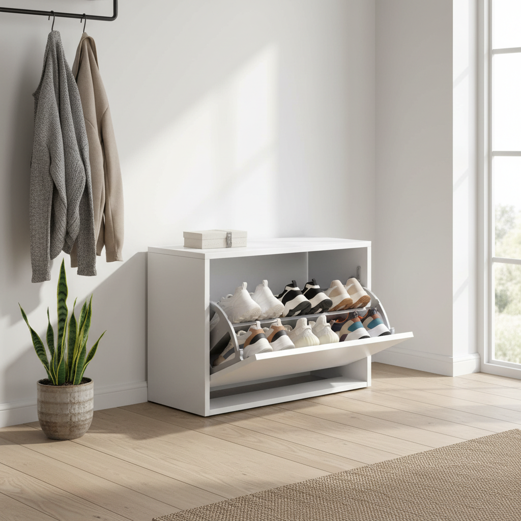 Pantofar Băncuță SHC-110-BB-1 Home Collection®, cu Șezut, 6 Perechi, 60x42x30 cm - Alb | SKU: SHC-110-BB-1, SHC-110-TT-1, SHC-110-UU-1, SHC-110-TA-1, SHC-110-OO-1, SHC-110-OA-1, SHC-110-KK-1, SHC-110-HH-1, SHC-110-YY-1