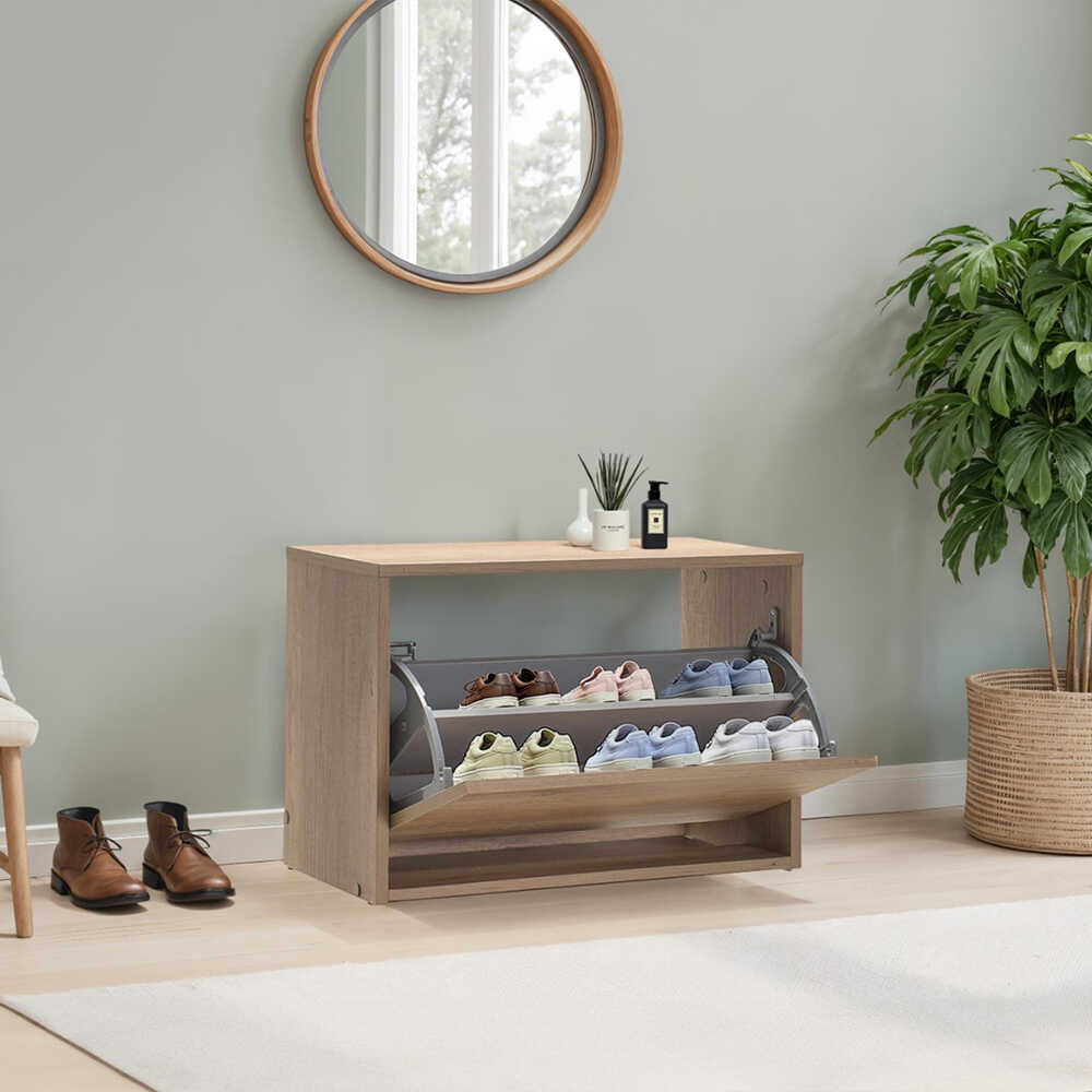 Pantofar Băncuță SHC-110-BB-1 Home Collection®, cu Șezut, 6 Perechi, 60x42x30 cm - Stejar | SKU: SHC-110-TT-1