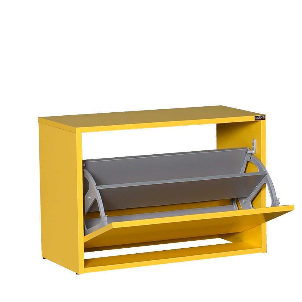 Pantofar Băncuță SHC-110-BB-1 Home Collection®, cu Șezut, 6 Perechi, 60x42x30 cm - Galben | SKU: SHC-110-HH-1