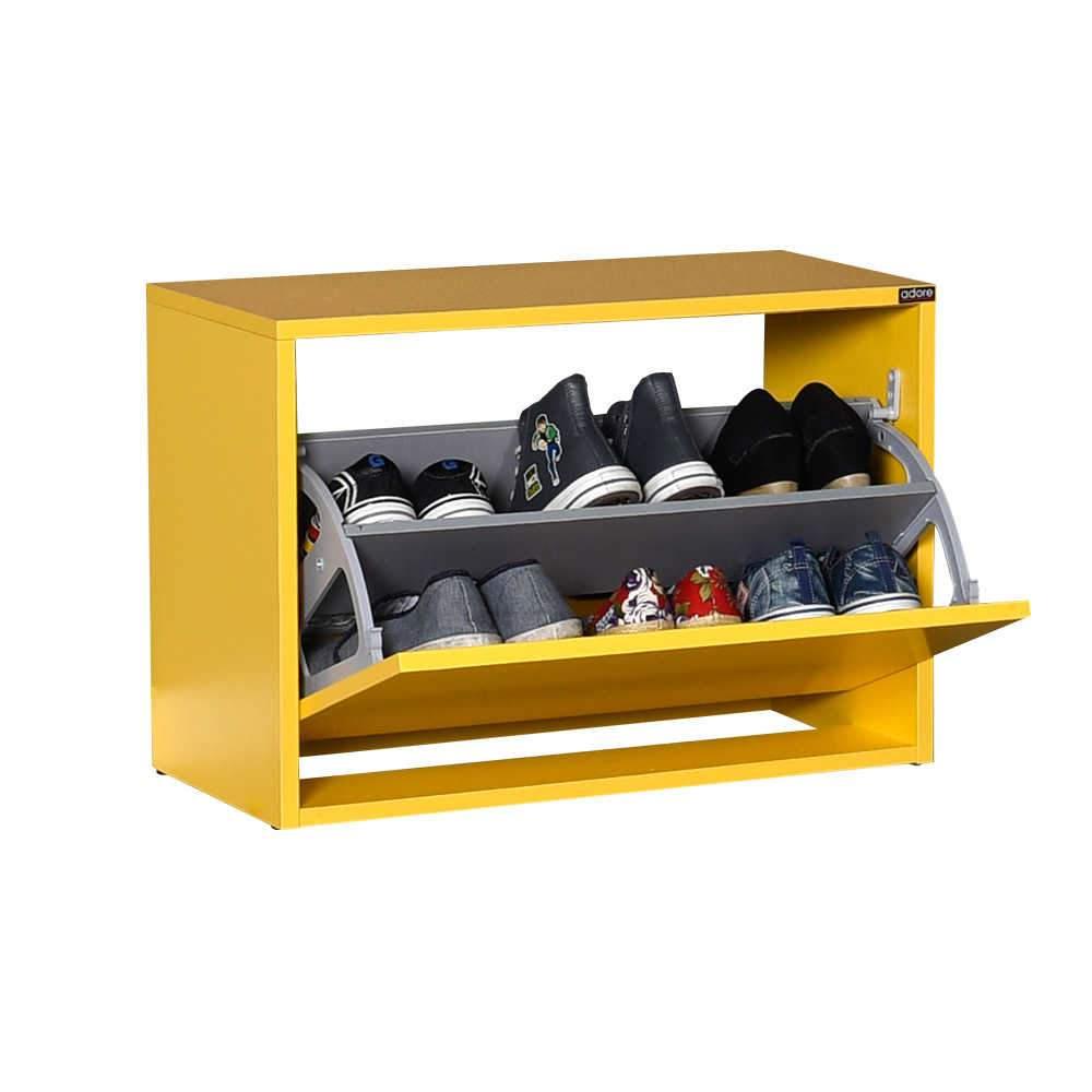 Pantofar Băncuță SHC-110-BB-1 Home Collection®, cu Șezut, 6 Perechi, 60x42x30 cm - Galben | SKU: SHC-110-HH-1
