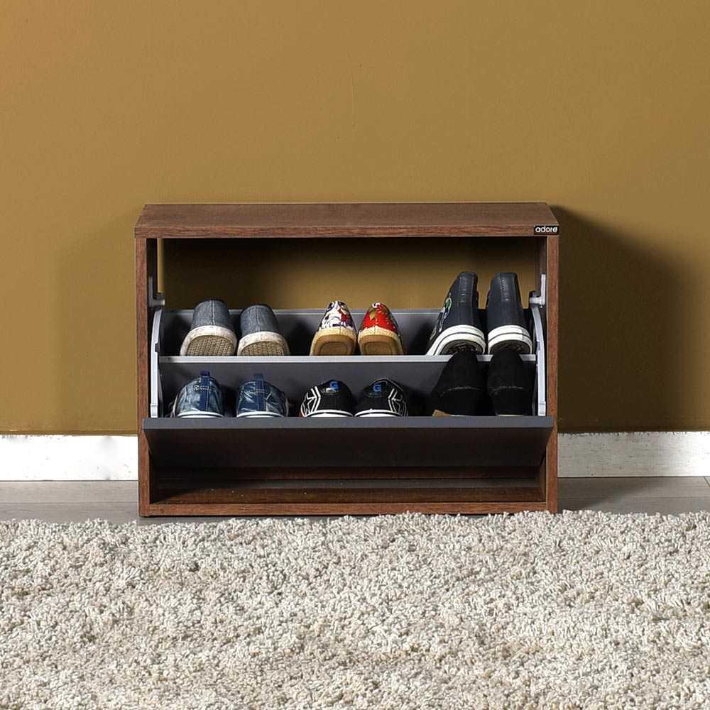 Pantofar Băncuță SHC-110-BB-1 Home Collection®, cu Șezut, 6 Perechi, 60x42x30 cm - Maro | SKU: SHC-110-OA-1