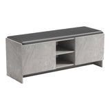 Pantofar cu banca Zulla, 110x37x43 cm - Bej-Gri-Negru