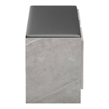 Pantofar cu banca Zulla, 110x37x43 cm - Bej-Gri-Negru