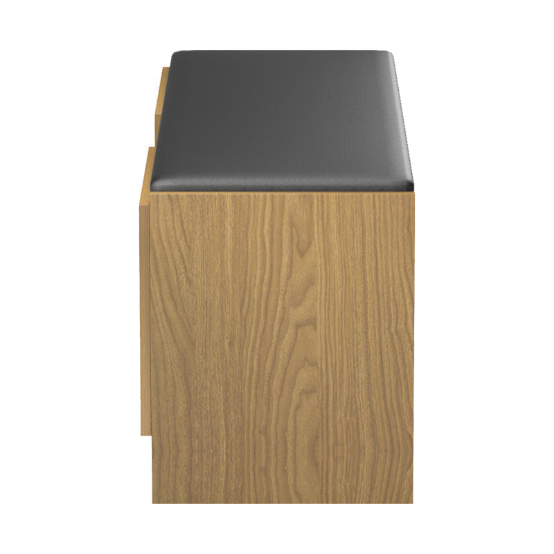 Pantofar cu banca Zulla, 110x37x43 cm - Nuc deschis