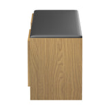 Pantofar cu banca Zulla, 110x37x43 cm - Nuc deschis