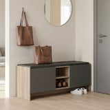 Pantofar cu banca Zulla, 110x37x43 cm - Sonoma-Antracit