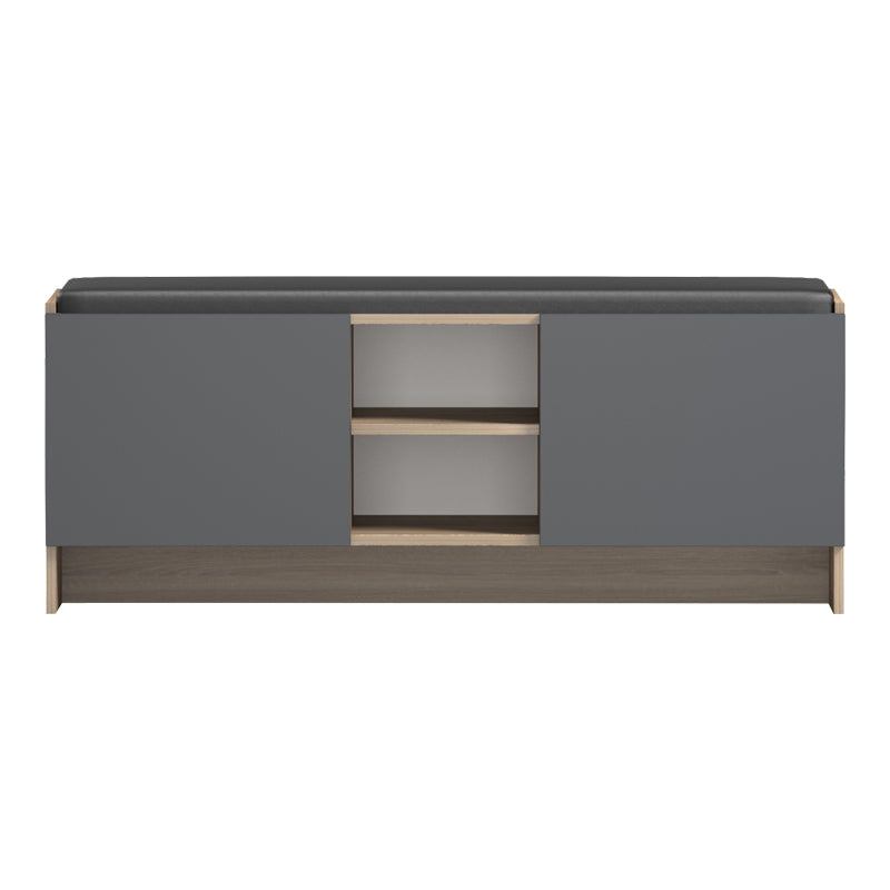 Pantofar cu banca Zulla, 110x37x43 cm - Sonoma-Antracit