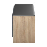 Pantofar cu banca Zulla, 110x37x43 cm - Sonoma-Antracit