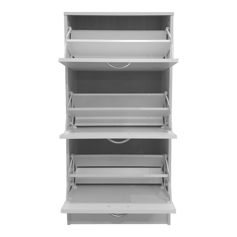 Pantofar Savaz, Lemn, 60x24x114 cm - Pantofar cu functie de organizare Savaz, Lemn, Alb, 60x24x114 cm, detaliu produs