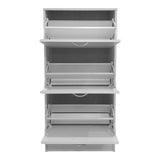 Pantofar Savaz, Lemn, 60x24x114 cm - Pantofar cu functie de organizare Savaz, Lemn, Alb, 60x24x114 cm, detaliu produs
