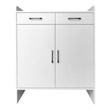 Pantofar Gazen, 12 perechi, Alb, 80x33x100 cm