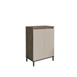 Pantofar Hol cu 2 usi si 3 Rafturi, Maro, 60x86x36 cm