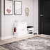 Pantofar Mamaia cu bancuta si suport umbrela, Alb, 130 x 80 x 31 cm