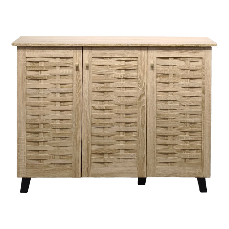 Pantofar Mantam, Sonoma, pentru 16 perechi, 115.5x34x87 cm, detaliu finisaj, MDF, lemn, PP, pentru locuință