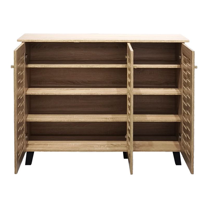 Pantofar Mantam, Sonoma, pentru 16 perechi, 115.5x34x87 cm, prezentare produs, MDF, lemn, PP, pentru locuință