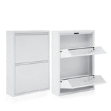 Pantofar Miko, 2 compartimente, Alb - Maro, 50x70x15 cm - Alb