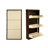 Pantofar Miko, 3 compartimente, 50x103x15 cm - Maro