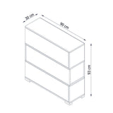 Pantofar Napolyon, Alb, 90x93x30 cm