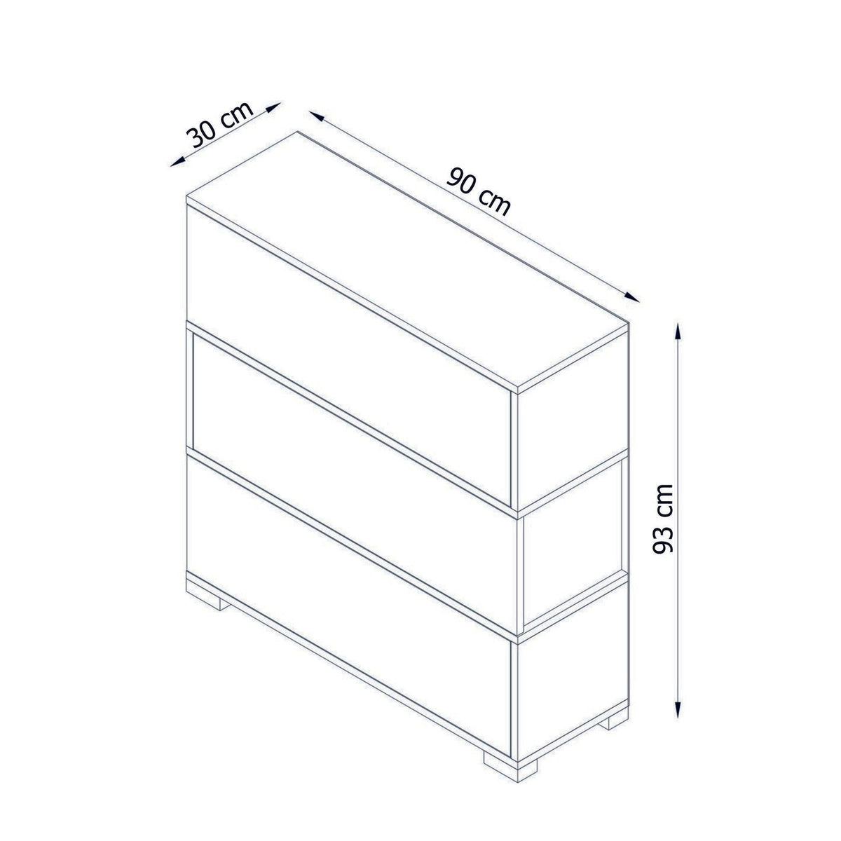 Pantofar Napolyon, Alb, 90x93x30 cm