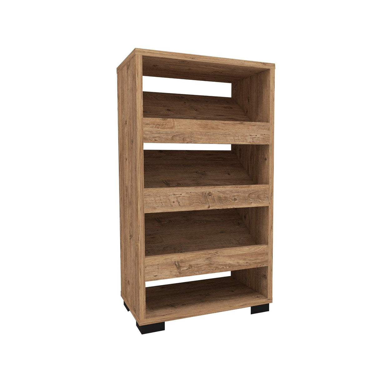 Pantofar Nasem Large, 4 Compartimente, 45x82x28 cm - Stejar