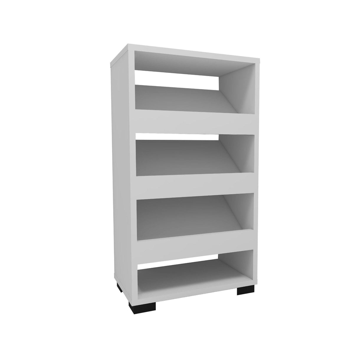 Pantofar Nasem Large, 4 Compartimente, 45x82x28 cm - Alb