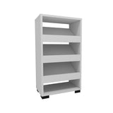 Pantofar Nasem Large, 4 Compartimente, 45x82x28 cm - Alb