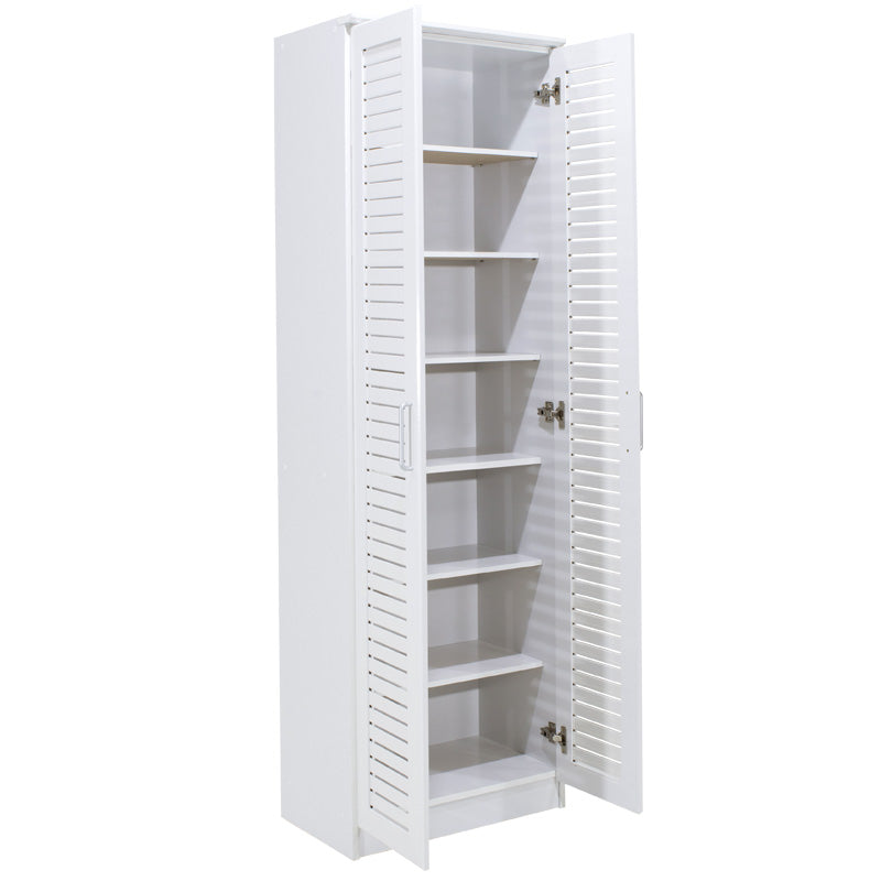 Pantofar Sante, sonoma - maro - nuc - alb - antracit, 60x37x183 cm - Alb
