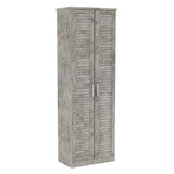 Pantofar Sante, sonoma - maro - nuc - alb - antracit, 60x37x183 cm - Pantofar Sante Pakketo, sonoma - maro - nuc - alb - antracit, 60x37x183 cm - 123-000199