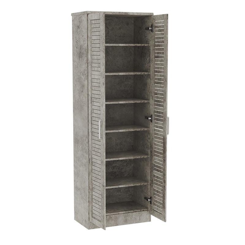 Pantofar Sante, sonoma - maro - nuc - alb - antracit, 60x37x183 cm - Antracit