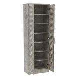 Pantofar Sante, sonoma - maro - nuc - alb - antracit, 60x37x183 cm - Antracit