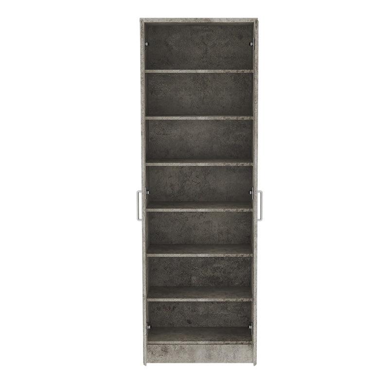 Pantofar Sante, sonoma - maro - nuc - alb - antracit, 60x37x183 cm - Antracit