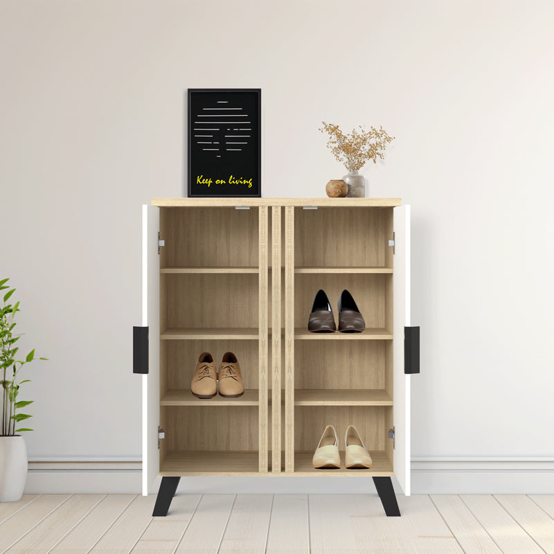 Pantofar Shoby, 71x30x91 cm - Alb-Sonoma
