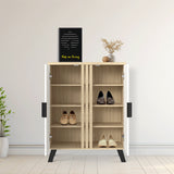Pantofar Shoby, 71x30x91 cm - Alb-Sonoma
