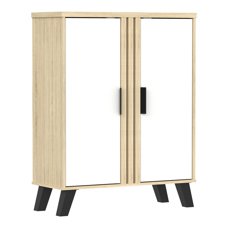 Pantofar Shoby, 71x30x91 cm - Alb-Sonoma