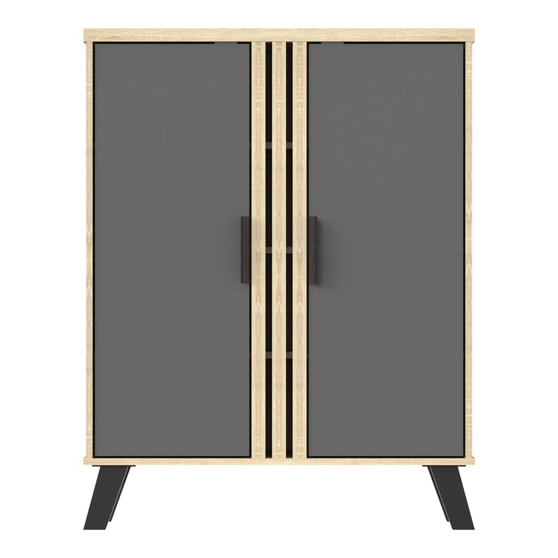 Pantofar Shoby, 71x30x91 cm - Antracit-Sonoma