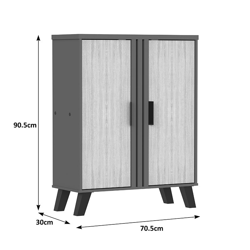 Pantofar Shoby, 71x30x91 cm - Sonoma-Antracit