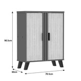 Pantofar Shoby, 71x30x91 cm - Sonoma-Antracit