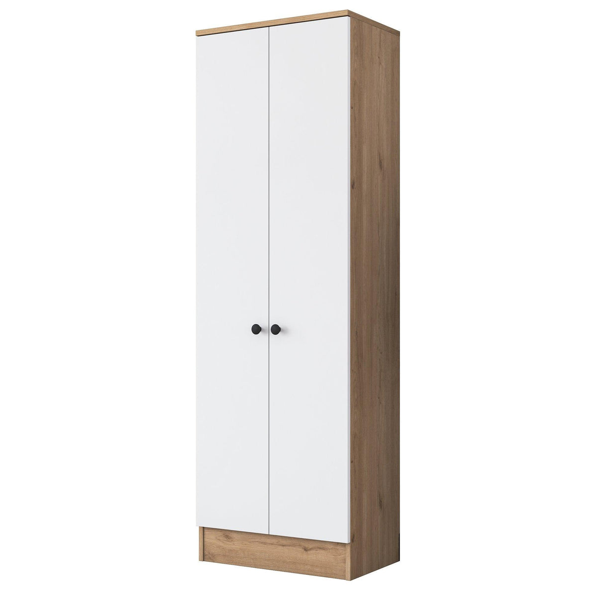 Pantofar Vivre cu 6 rafturi, Alb, 60x183x38 cm - Nuc Alb