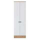Pantofar Vivre cu 6 rafturi, Alb, 60x183x38 cm - Nuc Alb