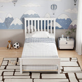 Pat Bed Benia, Placaj, 90x190 cm - Alb