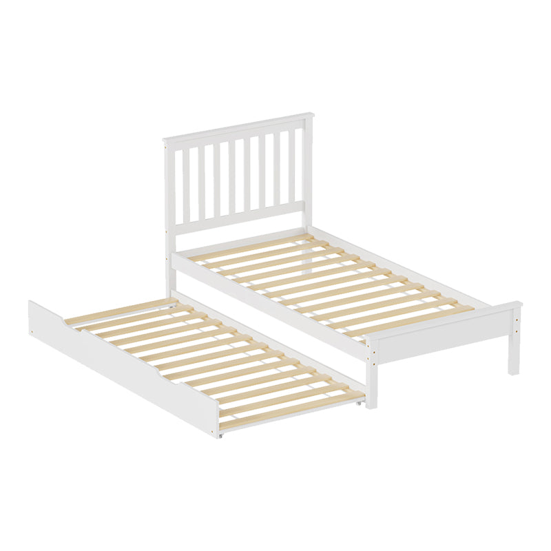 Pat Bed Benia, Placaj, 90x190 cm - Alb