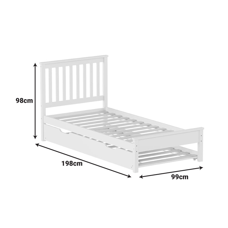 Pat Bed Benia, Placaj, 90x190 cm - Natural