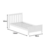 Pat Bed Neranda, Placaj, 90x190 cm - Pat Bed Neranda, Placaj, 90x190 cm