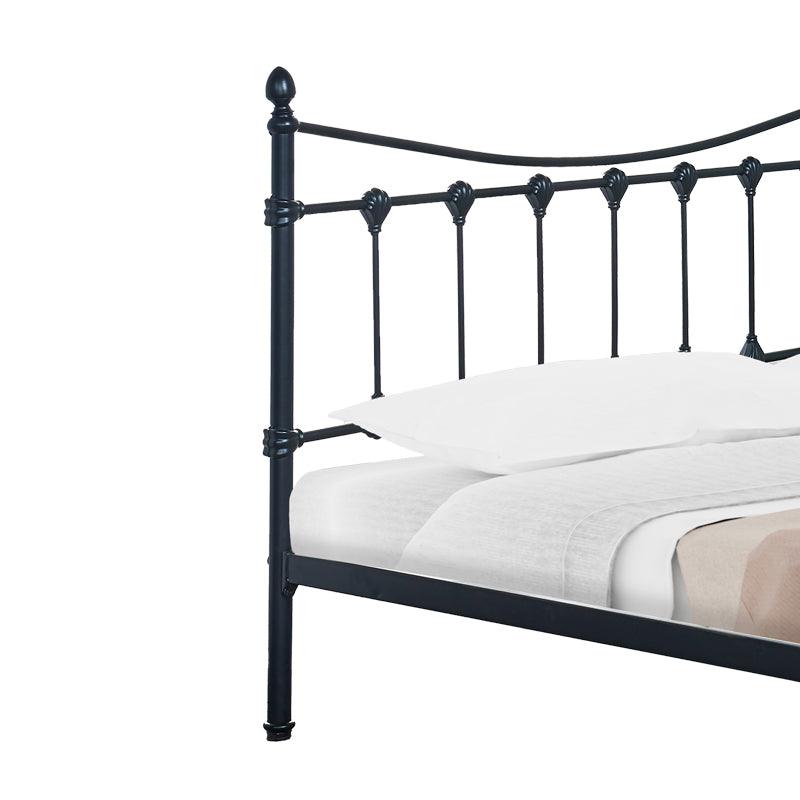 Pat Beowulf metal, Alb - Negru, 140x190x102 cm - Negru