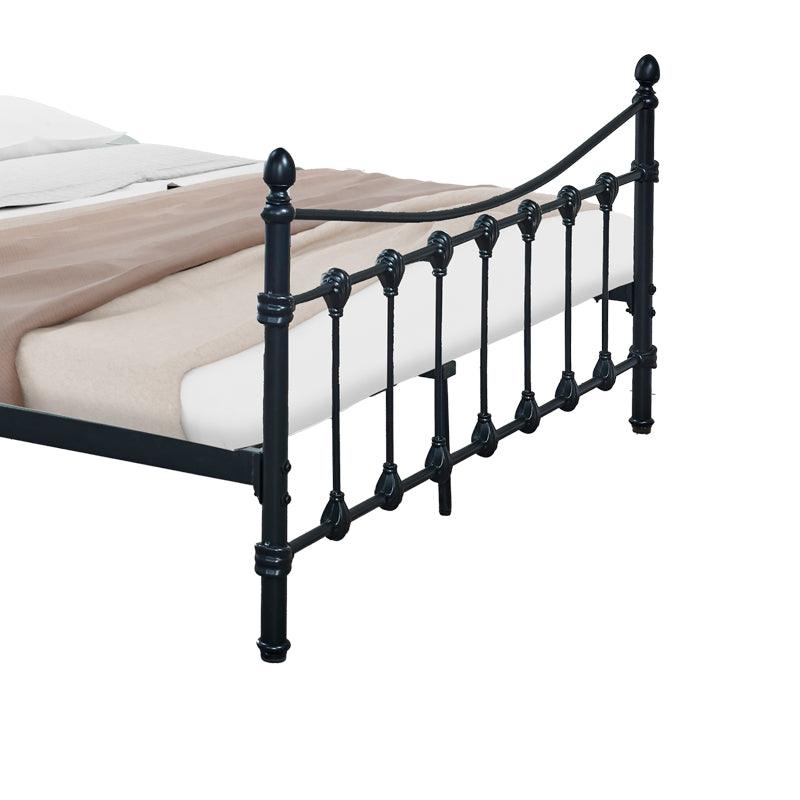 Pat Beowulf metal, Negru - Alb, 150x200x102 cm - Negru