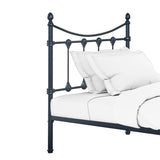 Pat Beowulf metal, Negru - Alb, 90x190x102 cm - Negru