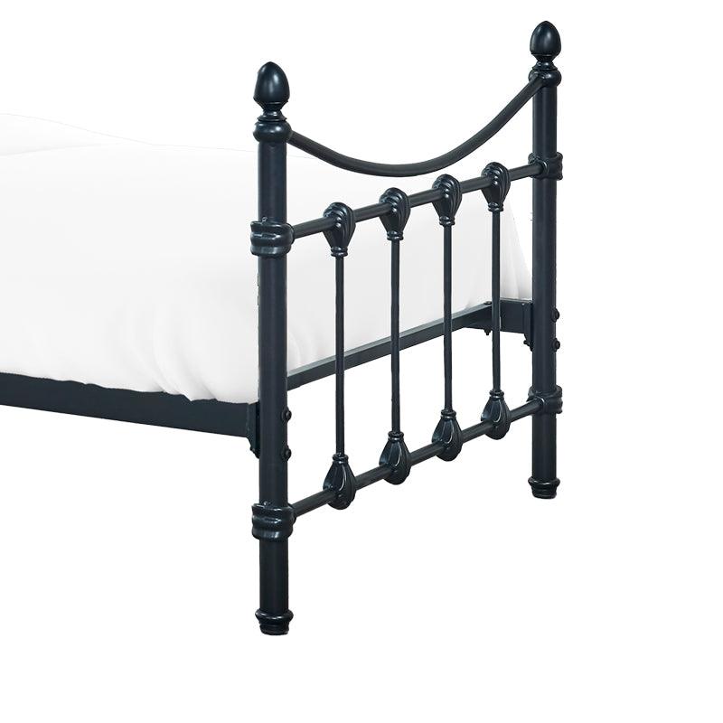 Pat Beowulf metal, Negru - Alb, 90x190x102 cm - Negru