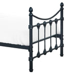 Pat Beowulf metal, Negru - Alb, 90x190x102 cm - Negru