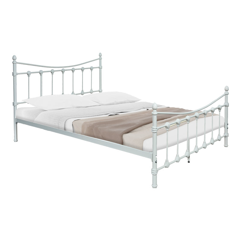 Pat Beowulf metal, Alb - Negru, 140x190x102 cm - Pat Beowulf metal, Alb - Negru, 140x190x102 cm