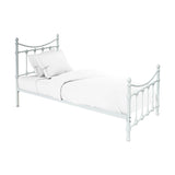 Pat Beowulf metal, Negru - Alb, 90x190x102 cm - Pat Beowulf metal, Negru - Alb, 90x190x102 cm - 285-000009